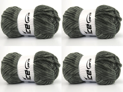 Chenille Baby Glitz Dark Grey fnt2-84414