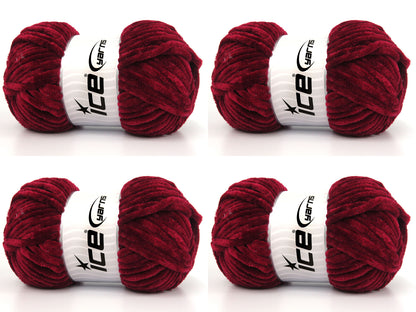 Chenille Baby Glitz Burgundy fnt2-84419