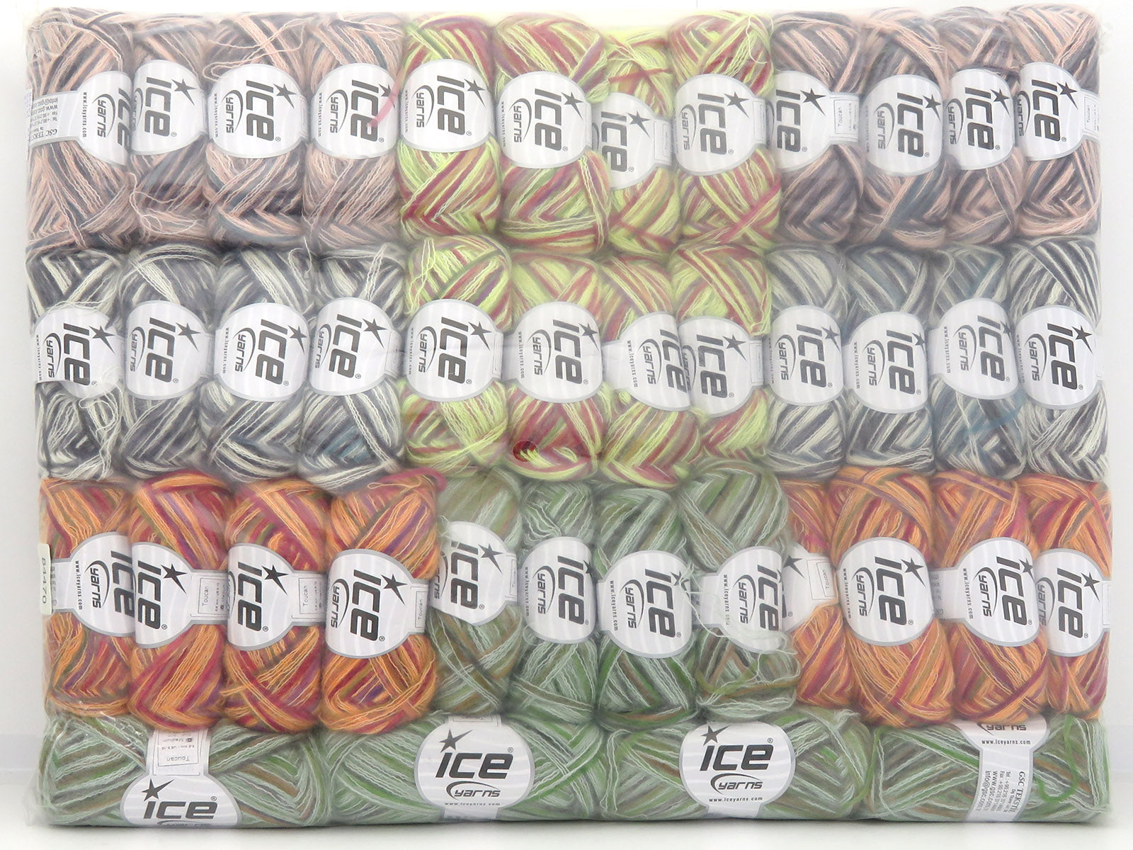 Mixed Lot Multicolor Winter Yarns fnt2-84470