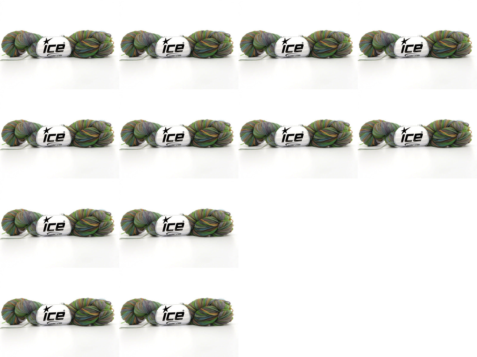 Spiral Air Ribbon Green, Grey, Orange, Turquoise fnt2-84498