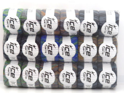 Mixed Lot Multicolor Aria Fresca Yarns fnt2-84515