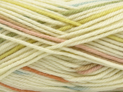 Design Line Cream, Khaki, Gold, Salmon, Turquoise fnt2-84517