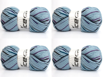 Design Line Light Turquoise, Brown, Teal, Purple Shades fnt2-84526