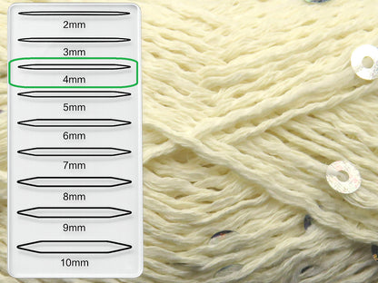 Cotone Paillette Cream  fnt2-84553