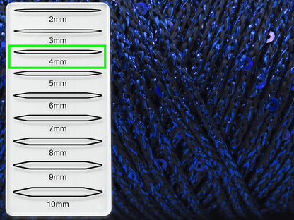 Macrame Glitz Paillette Navy  fnt2-84568