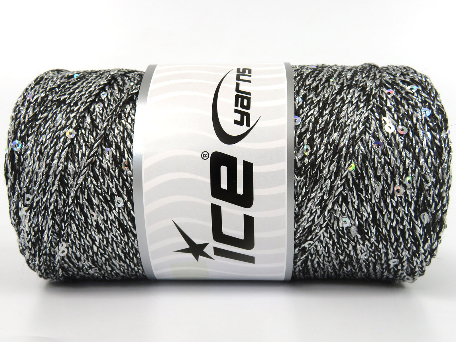 Macrame Glitz Paillette Silver, Black  fnt2-84571
