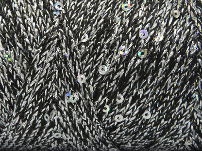Macrame Glitz Paillette Silver, Black  fnt2-84571