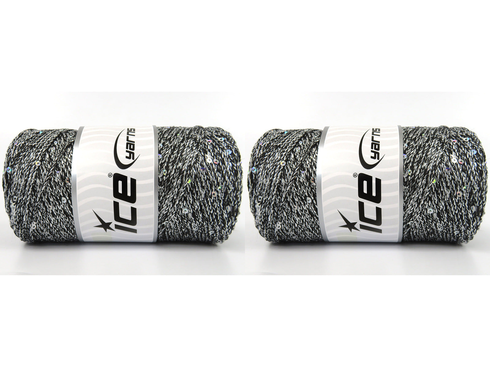 Macrame Glitz Paillette Silver, Black  fnt2-84571