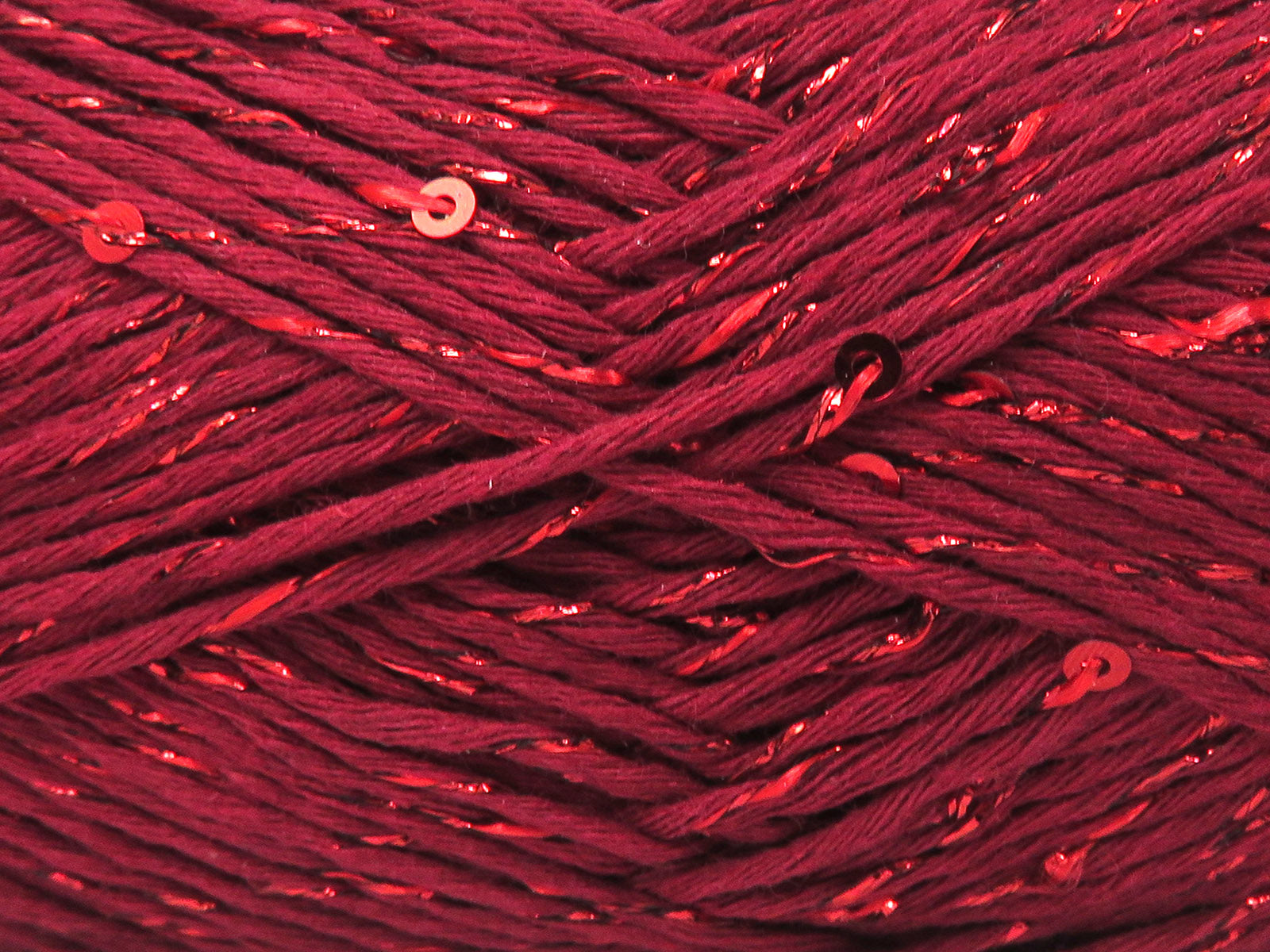 Natural Cotton Paillette Burgundy fnt2-84590