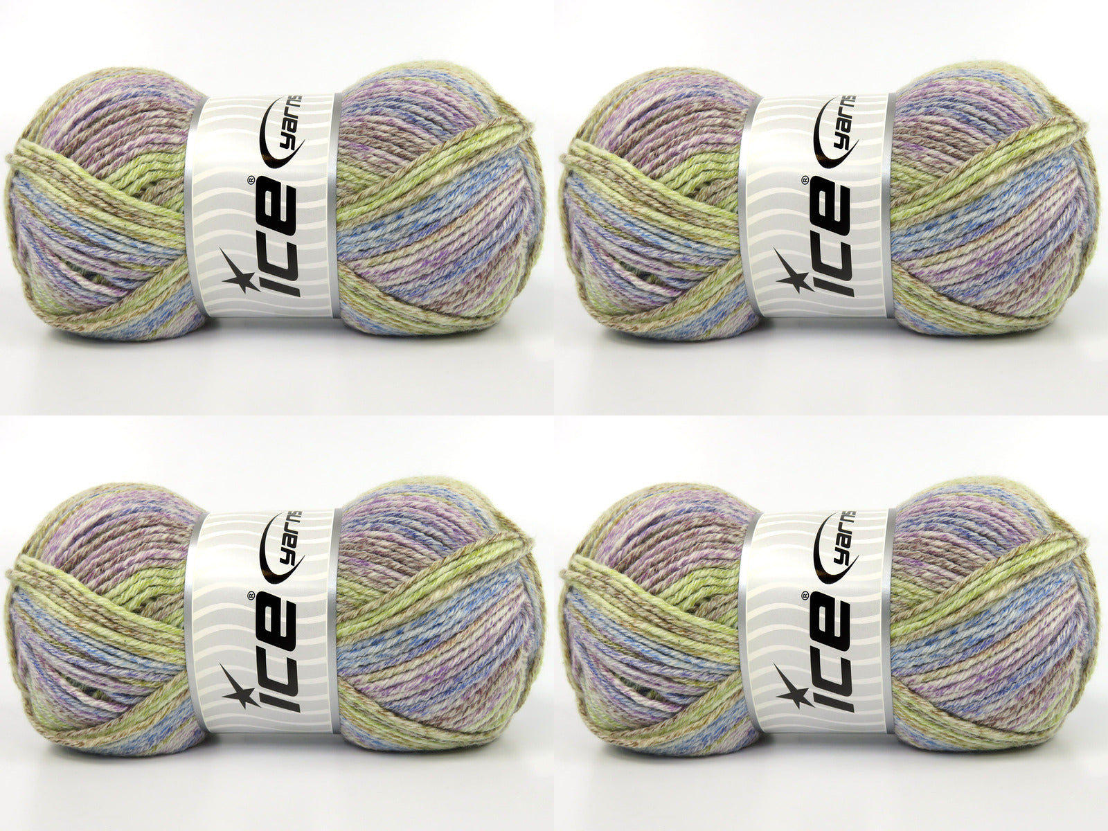 Cottonac Spray Blue, Green, Lilac, Brown, Purple fnt2-84623