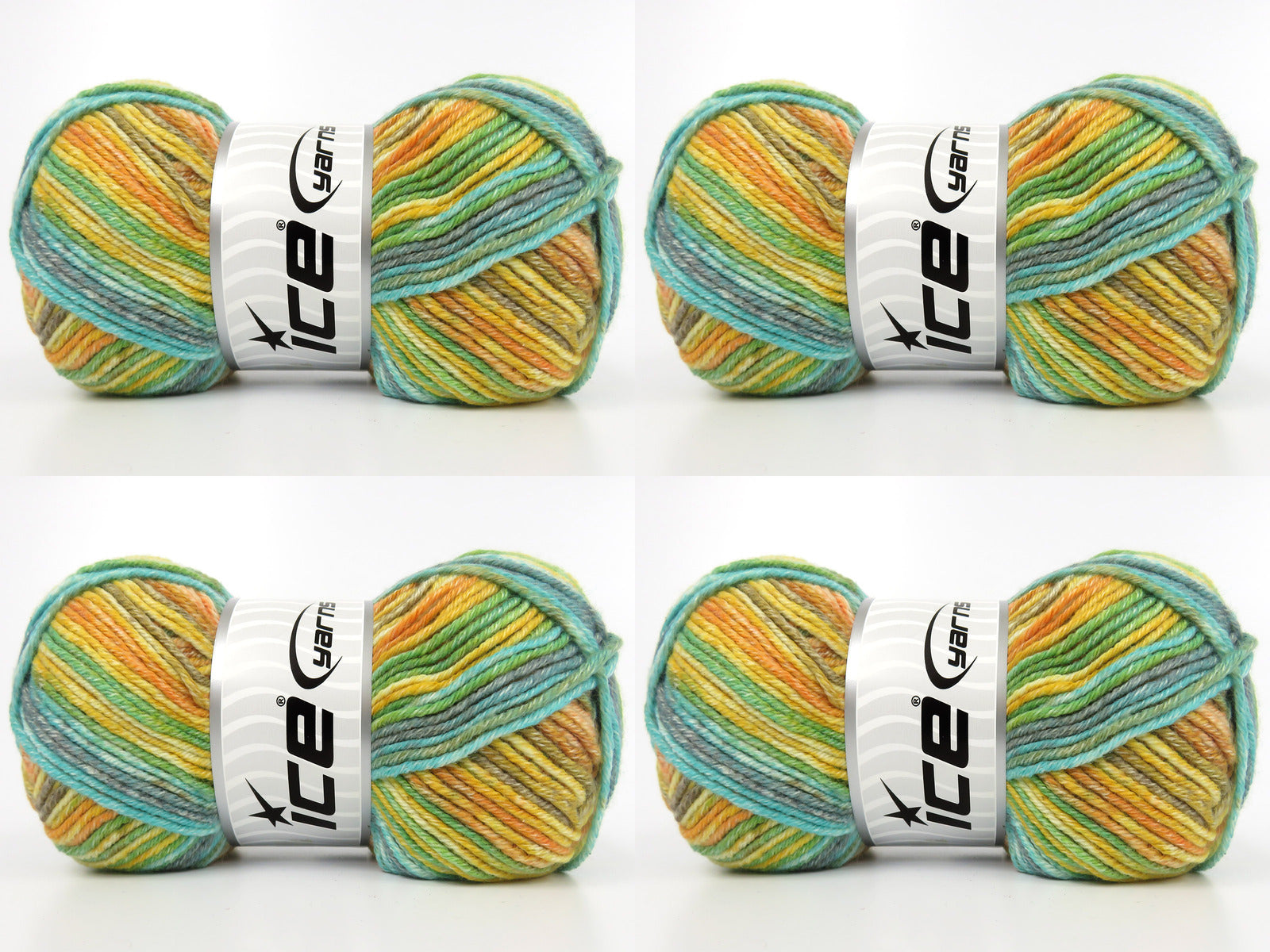 Cottonac Spray Green, Orange, Yellow, Brown, Turquoise  fnt2-84667