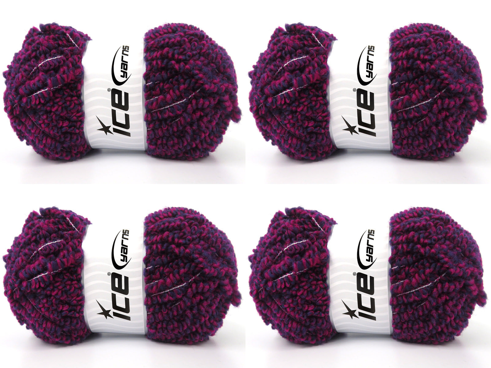 Merino Boucleron Purple, Dark Fuchsia fnt2-84739