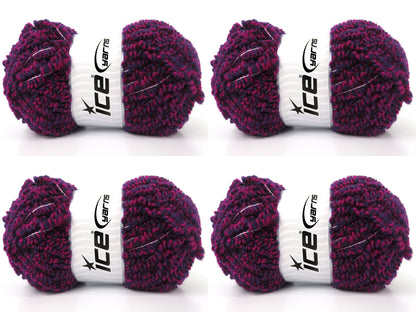 Merino Boucleron Purple, Dark Fuchsia fnt2-84739