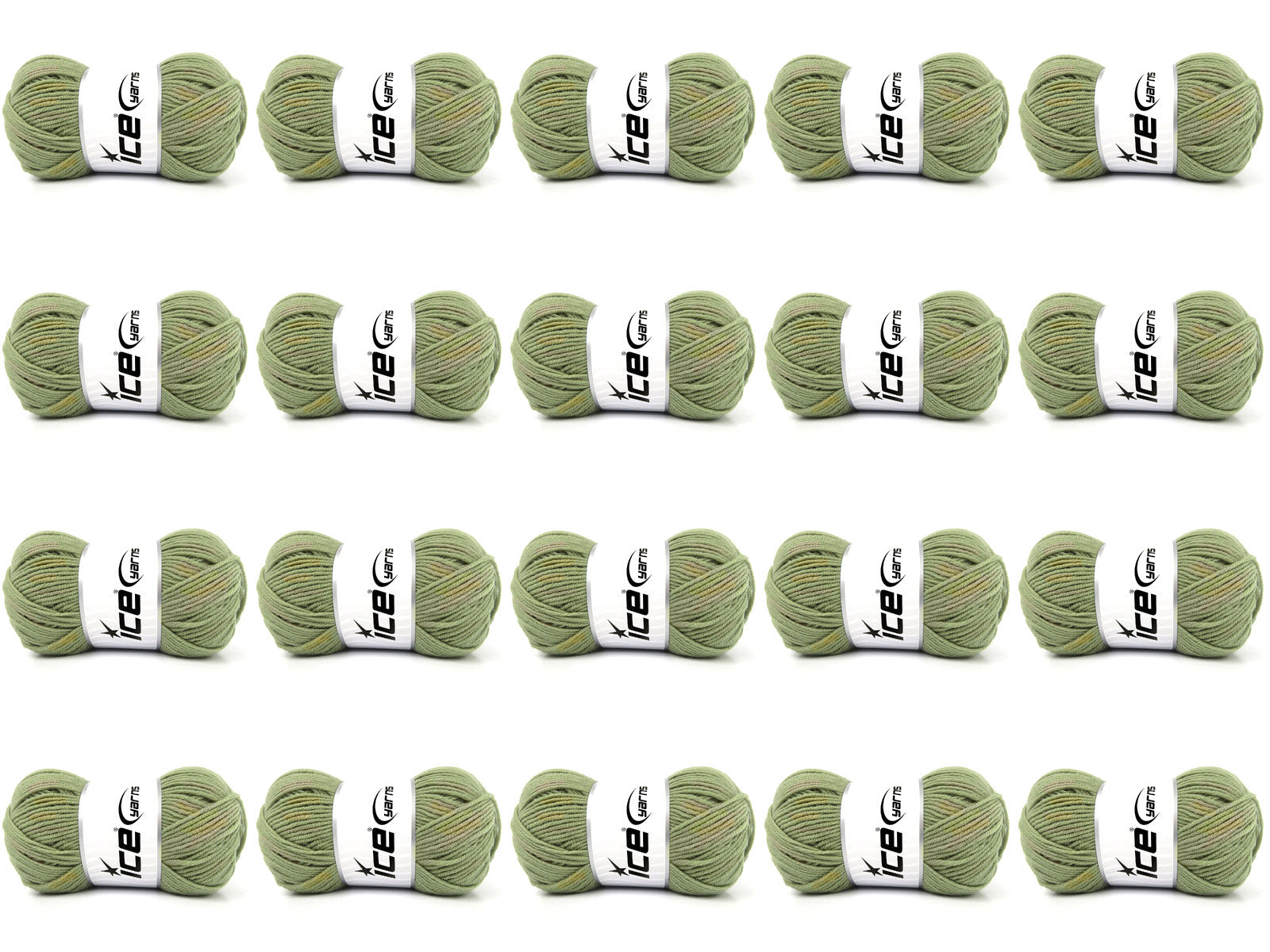 Green Melange Pure Merino Yarns Mixed Lot fnt2-84872