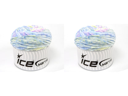 Chenille Splash Light Yellow, Light Blue, Light Green, Light Lilac fnt2-84880