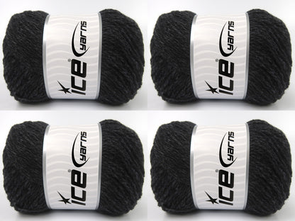 Recycled Wool Anthracite Black fnt2-84886