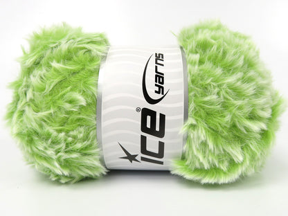 Bunny Fur Pistachio Green, White fnt2-84891