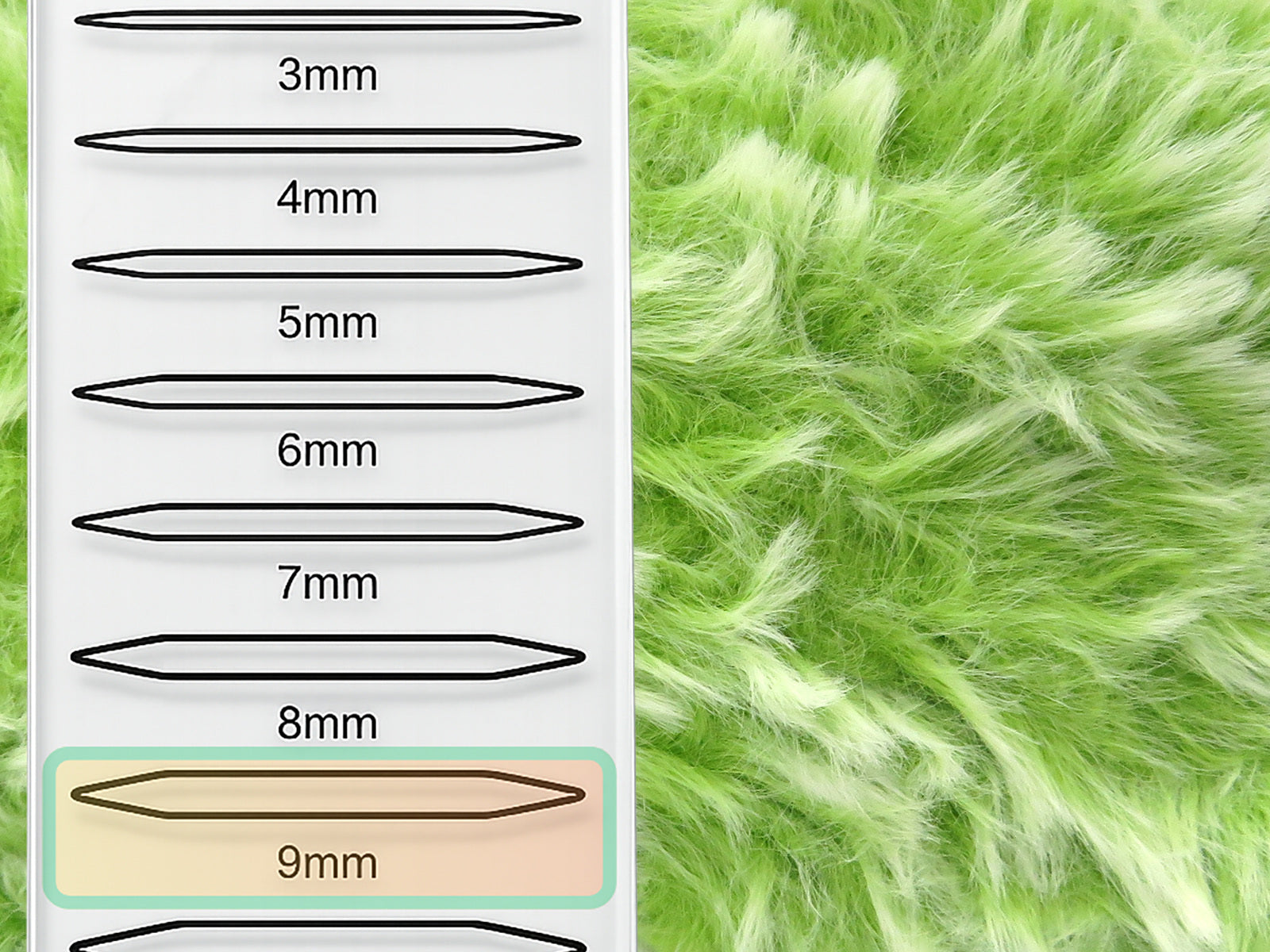 Bunny Fur Pistachio Green, White fnt2-84891