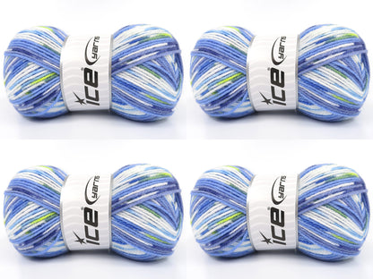 Print Baby Blue Shades, Green Shades, White fnt2-84905