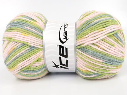 Print Baby Light Pink, Green Shades, Yellow fnt2-84906
