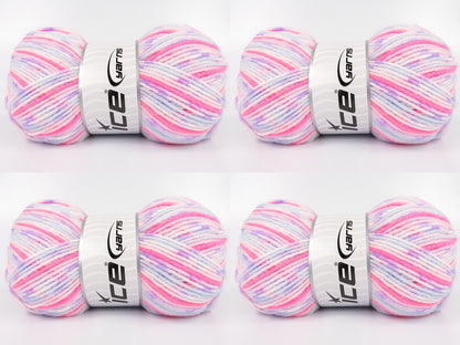 Print Baby Pink Shades, Light Blue, Lilac, White fnt2-84907