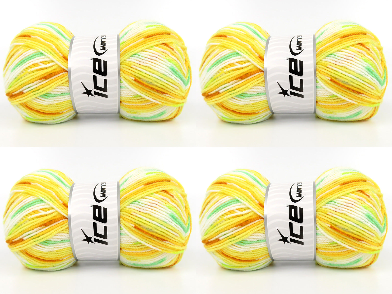 Print Baby Green Shades, Yellow Shades, Gold, White fnt2-84909