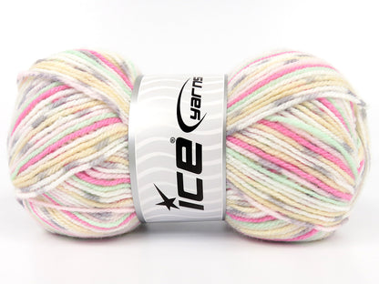 Print Baby Grey, Green, Cream, Pink, White fnt2-84911