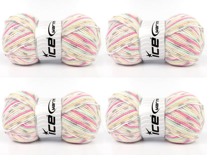 Print Baby Grey, Green, Cream, Pink, White fnt2-84911