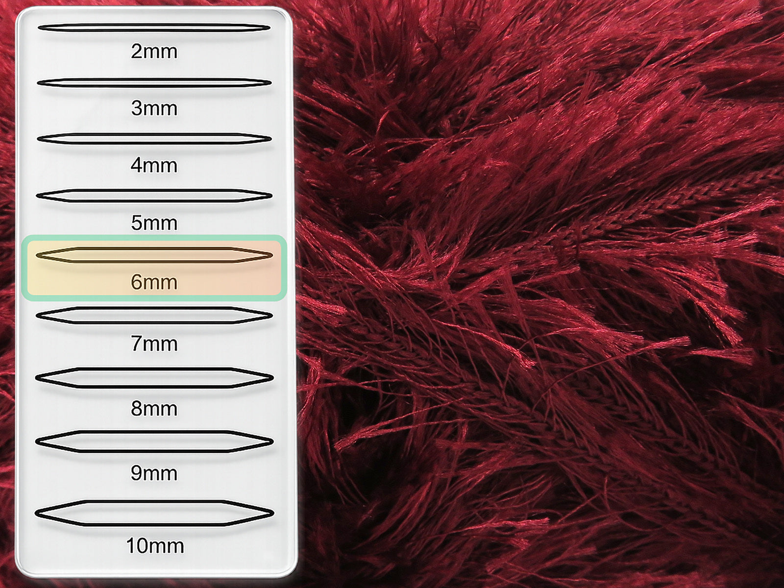 Eyelash 100gr Burgundy fnt2-84933