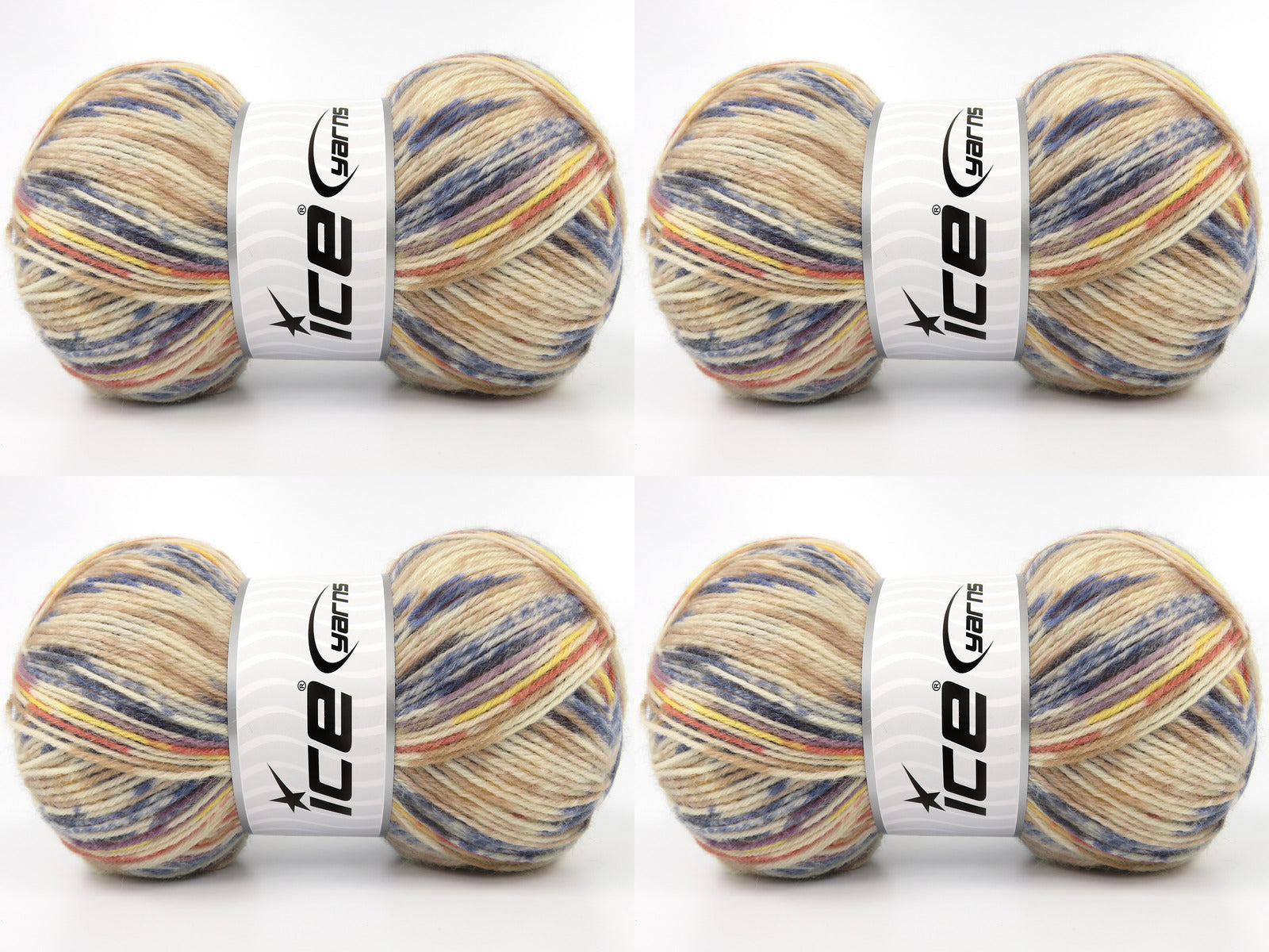 Sock Design Cream, Camel, Purple, Blue Shades, Terra Cotta fnt2-84937