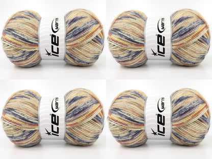 Sock Design Cream, Camel, Purple, Blue Shades, Terra Cotta fnt2-84937