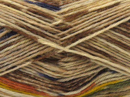 Sock Design Brown Shades, Blue, Gold Shades, Green fnt2-84938
