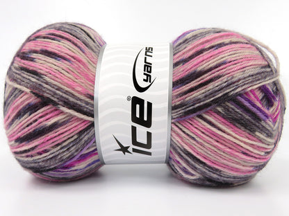 Sock Design Purple Shades, Grey Shades, Pink Shades fnt2-84943
