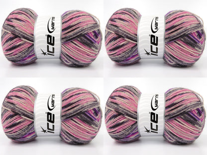 Sock Design Purple Shades, Grey Shades, Pink Shades fnt2-84943