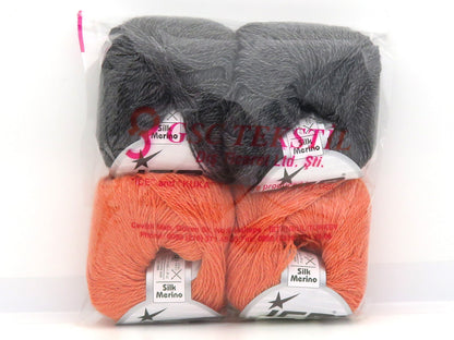 Silk Merino Yarns Mixed Lot fnt2-84973