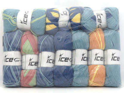 Self Striping Yarns Mixed Lot fnt2-84993