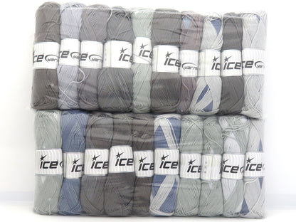 Self Striping Yarns Mixed Lot fnt2-85002