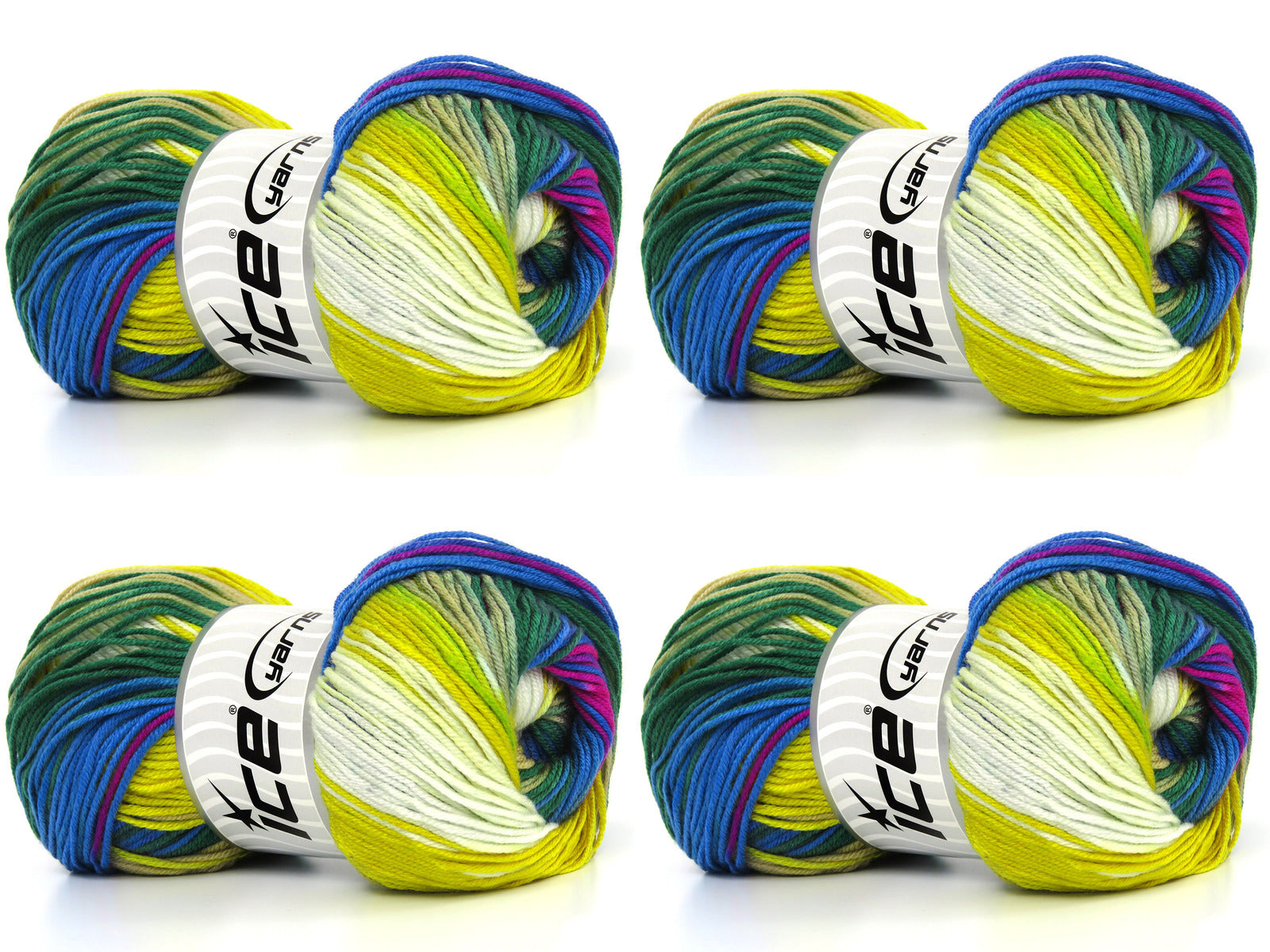 Langham Green, Yellow, Blue, Beige, White, Fuchsia fnt2-85004