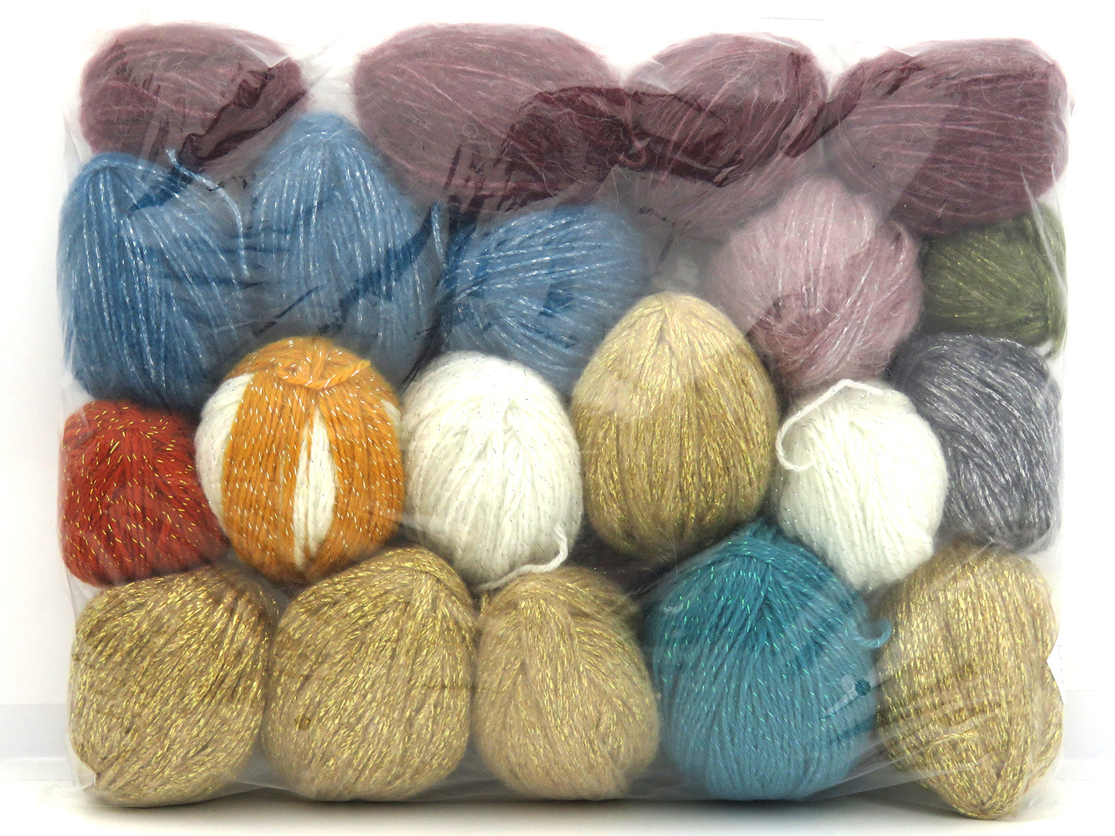 Mixed Lot Multicolor Leftover Yarns fnt2-85013