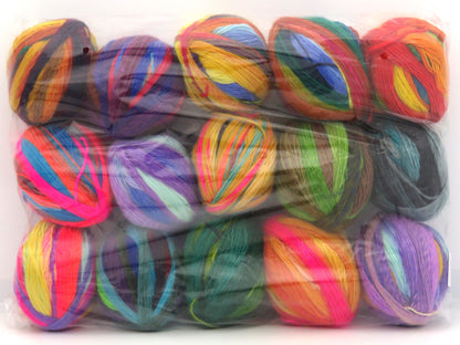 Mixed Lot Multicolor Leftover Yarns fnt2-85024