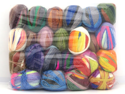 Mixed Lot Multicolor Leftover Yarns fnt2-85037