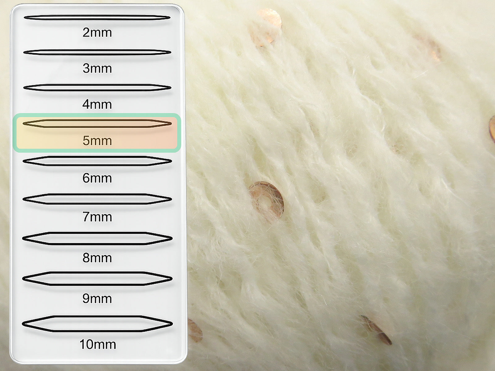Mohair Paillette White fnt2-85050