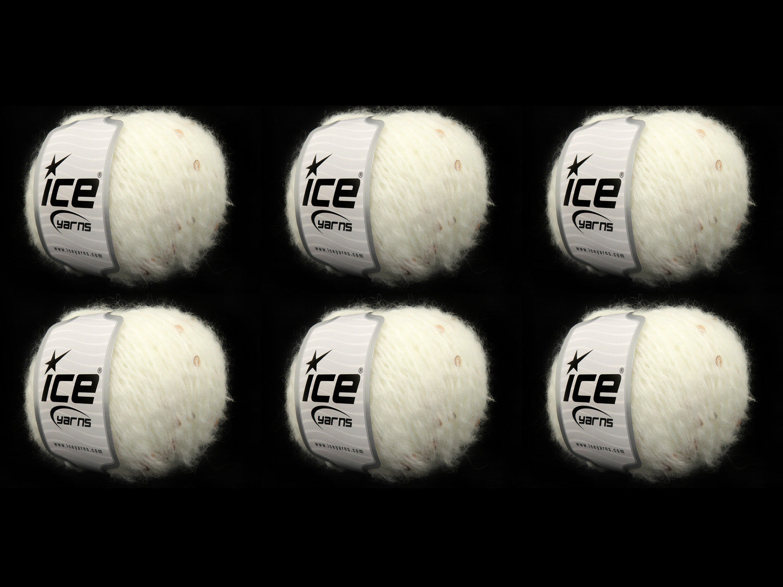 Mohair Paillette White fnt2-85050
