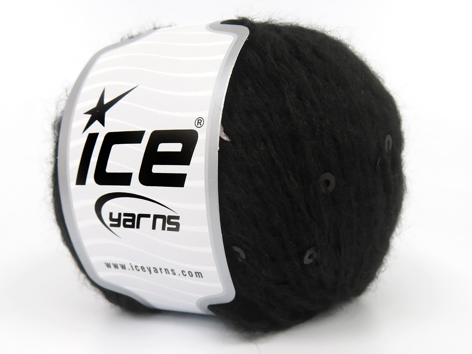 Mohair Paillette Black fnt2-85051