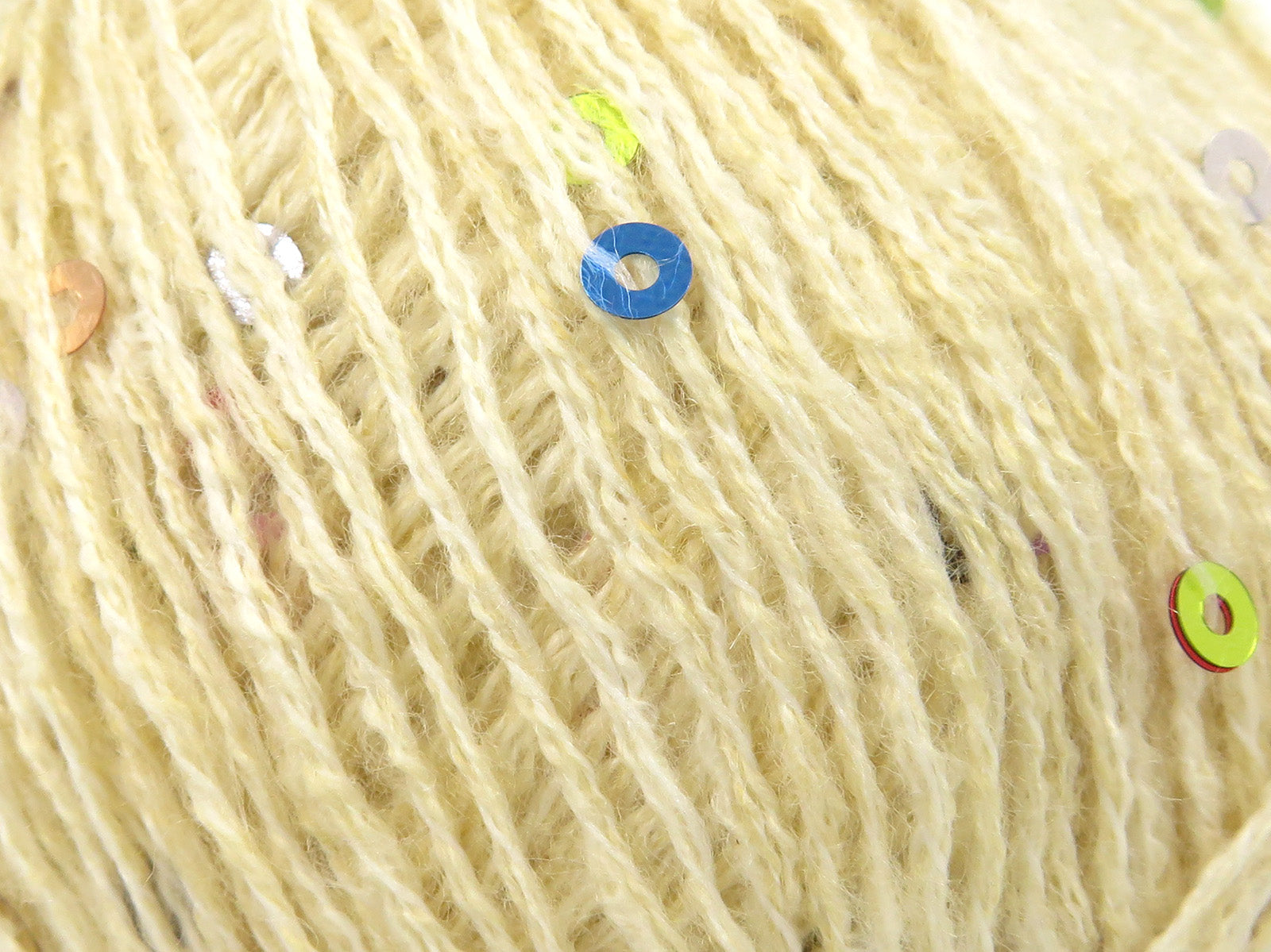 Mohair Paillette Cream fnt2-85052