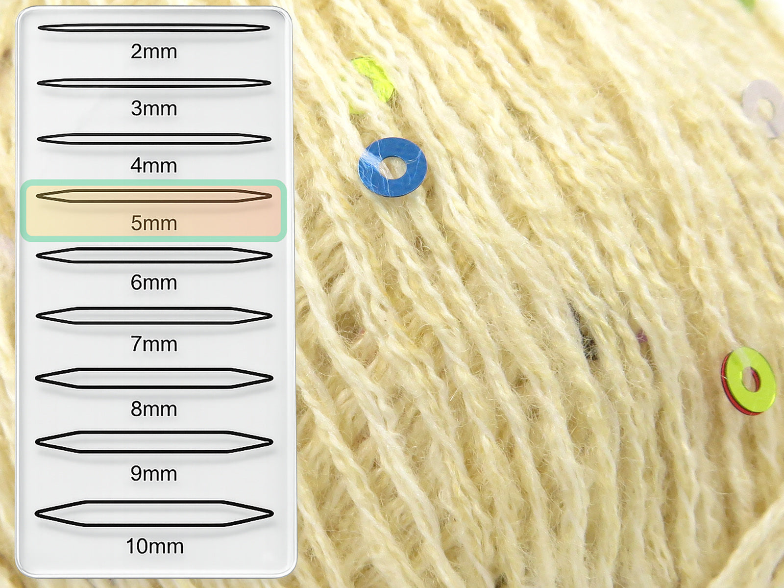 Mohair Paillette Cream fnt2-85052