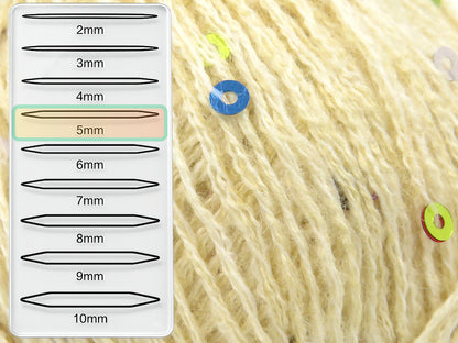 Mohair Paillette Cream fnt2-85052