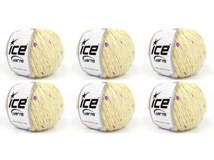 Mohair Paillette Cream fnt2-85052