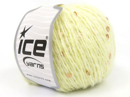 Mohair Paillette Light Yellow fnt2-85054