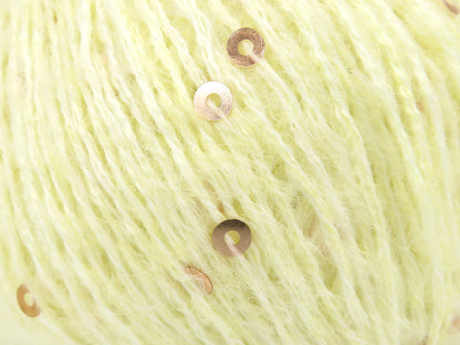 Mohair Paillette Light Yellow fnt2-85054